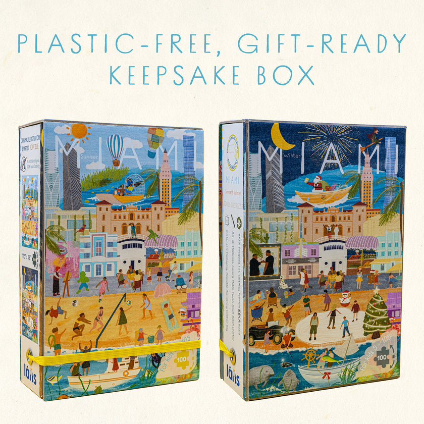 Miami Summer & Winter Double-Sided Keepsake Puzzle