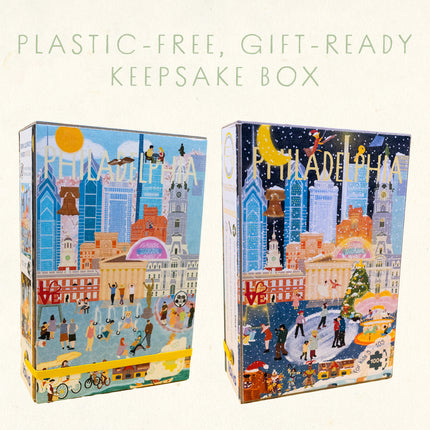 Philadelphia Summer & Winter Double-Sided Keepsake Puzzle