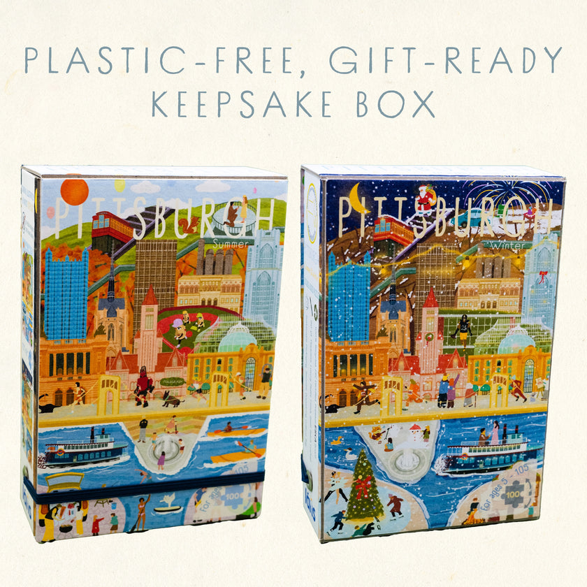 Pittsburgh Day & Night Double-Sided Keepsake Puzzle