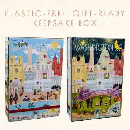 Washington DC Spring Day & Summer Night Double-Sided Keepsake Puzzle
