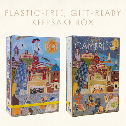 Cambridge Massachusetts Day & Night Double-Sided Keepsake Puzzle