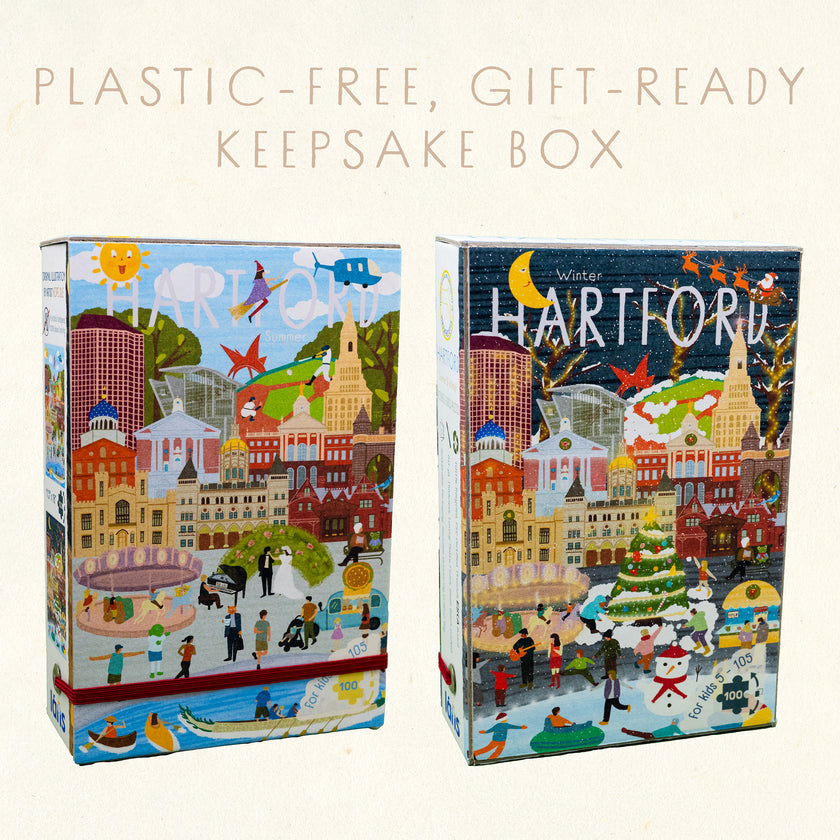 Hartford Summer & Winter Double-Sided Keepsake Puzzle