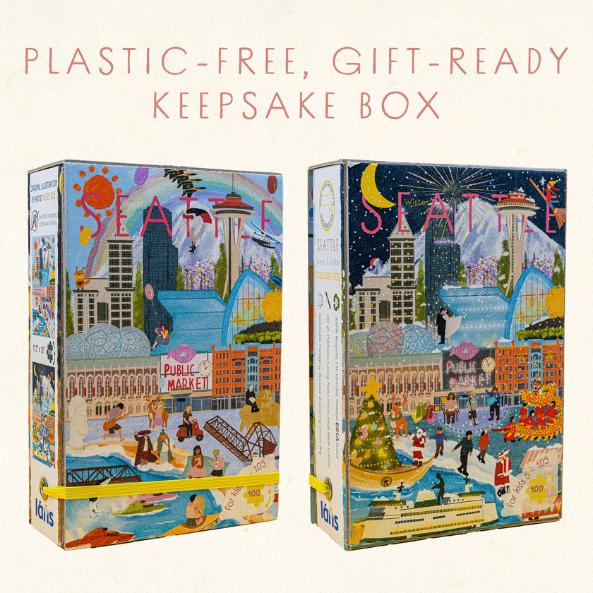 Seattle Summer & Winter Double-Sided Keepsake Puzzle