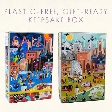 Salem Massachusetts Day & Night Double-Sided Keepsake Puzzle