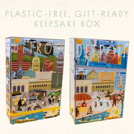 Detroit Then & Now Double-Sided Keepsake Puzzle