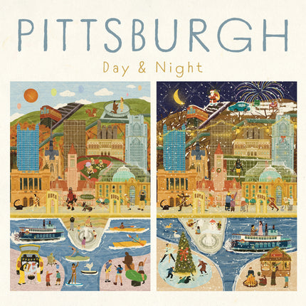 Pittsburgh Day & Night Double-Sided Keepsake Puzzle